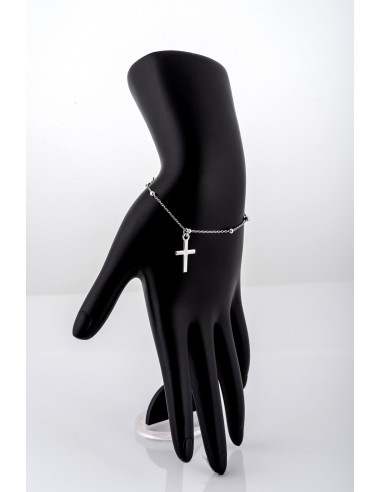 Bratara argint cu Bilute si Cruciulita