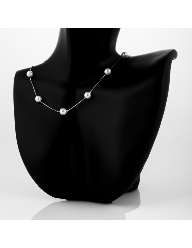 Colier White Pearls